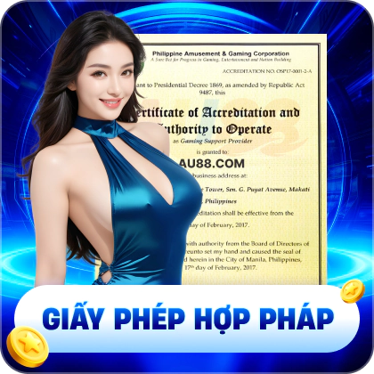 Giấy phép hợp pháp của au88