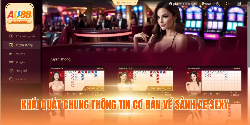 Khái quát chung thông tin cơ bản về sảnh AE SEXY