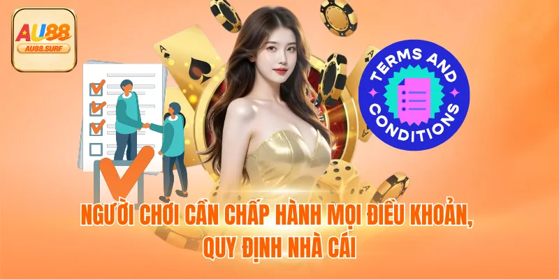 Người chơi cần chấp hành mọi điều khoản, quy định nhà cái