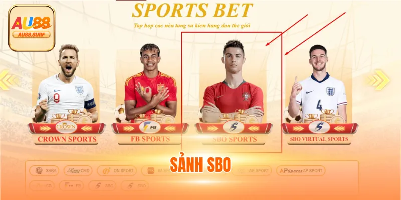 Sảnh SBO - Nhà Cung Cấp Thể Thao AU88 Uy Tín Đến Từ Singapore
