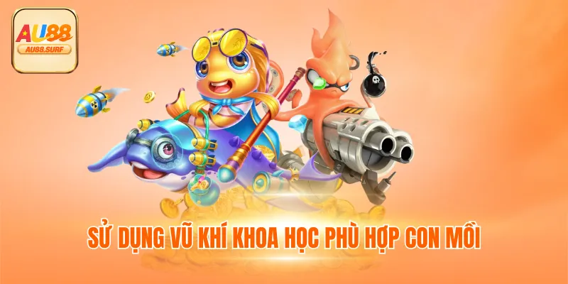 Sử dụng vũ khí khoa học phù hợp con mồi